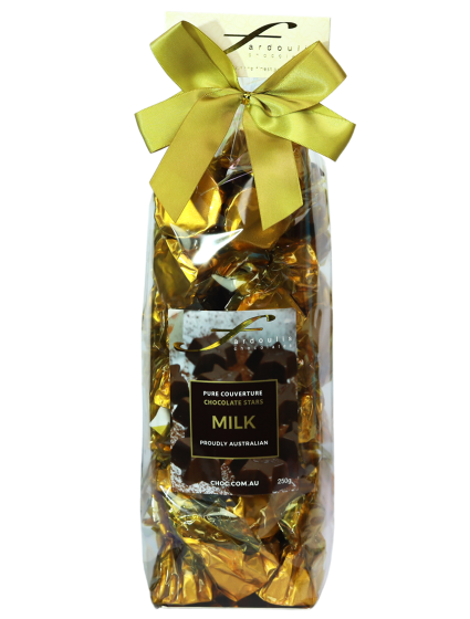 Fardoulis Milk Chocolate Stars 250g Bag