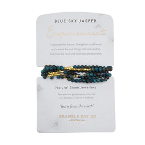 Bramble Bay Blue Sky Jasper Wrap Bracelet