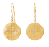 Halcyon Small Earrings 18KT Yellow Gold Plate