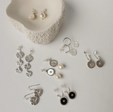 Halcyon Small Pearl Earrings Sterling Silver