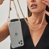 Louve Collection Gaia Gold-Plated Crossbody Phone Chain