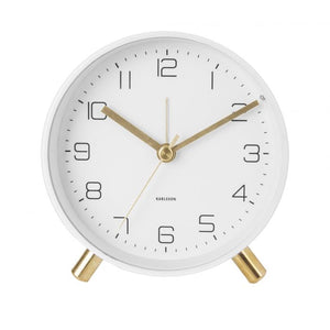 Lofty Alarm Clock 11x11x12 White