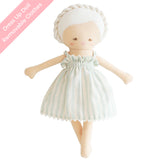 Baby Daisy Doll Sage Stripe 28cm