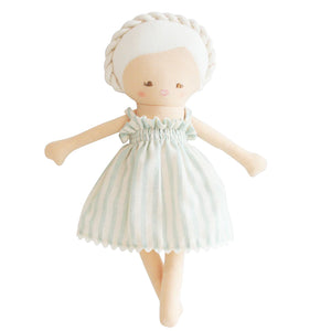 Baby Daisy Doll Sage Stripe 28cm