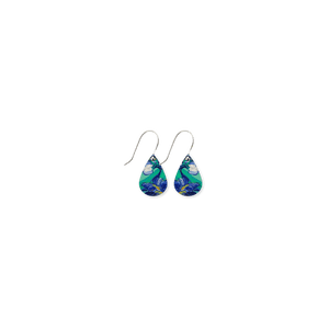 Van Gogh Irises Mini Tear Drop Earrings