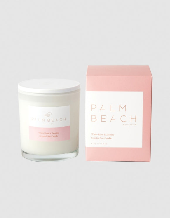 Palm Beach Collection White Rose & Jasmine Candle 420g