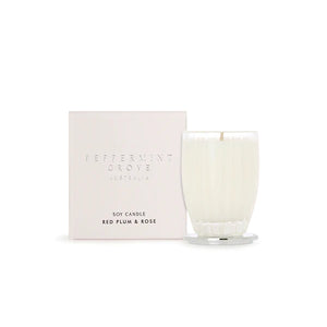 Peppermint Grove Red Plum & Rose Candle 60g
