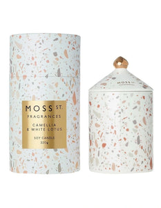 Moss St. Camellia & White Lotus Ceramic Candle 320g