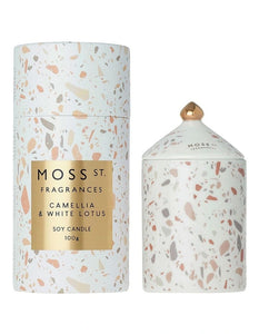 Moss St. Camellia & White Lotus Ceramic Candle 100g