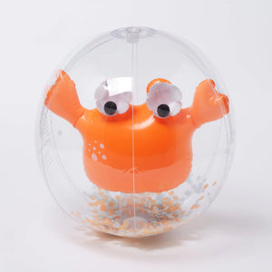 3D Inflatable Beach Ball Sonny The Sea Creature Orange