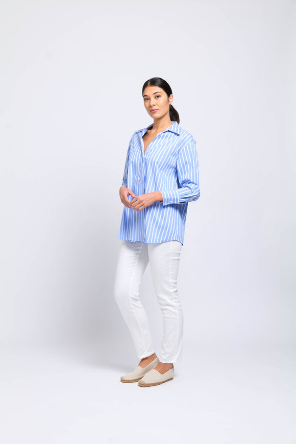 FOIL Better Half Shirt- Blue Stripe