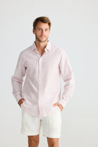 Fossick Oxford Shirt - Spice Stripe