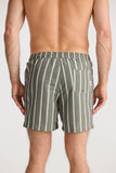 Fossick Dartmouth Boardshort- Khaki Linear