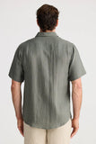 Fossick Harvard S/S Shirt- Khaki Linen