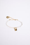 Holiday Locked Lover Bracelet Pearl & Gold