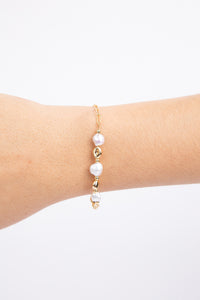 Holiday Elva Bracelet Pearl & Gold