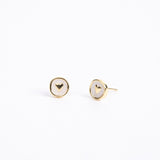 Holiday Amore Earrings White & Gold