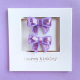 Bows Sequin Lilac