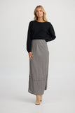 Shanty - Pisa Skirt Natural W Black Check