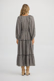 Shanty - Wing & a Prayer Maxi Dress - Natural W Black Check