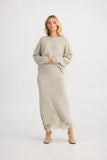 Shanty - Seville Knit Skirt Oatmeal