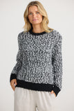 Shanty - Twain Knit Black W White