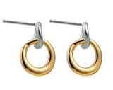 Tranquila Stud Yellow Gold/Silver Earring