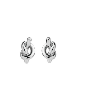 Nature's Knot Silver Stud Earring