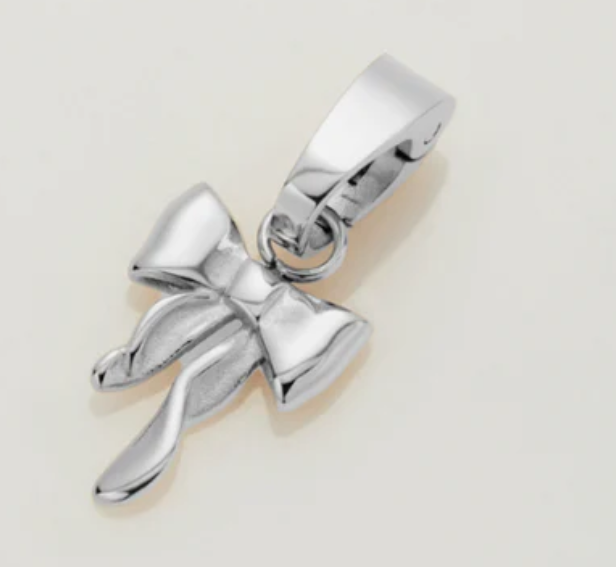 Zafino Bow Charm- Silver