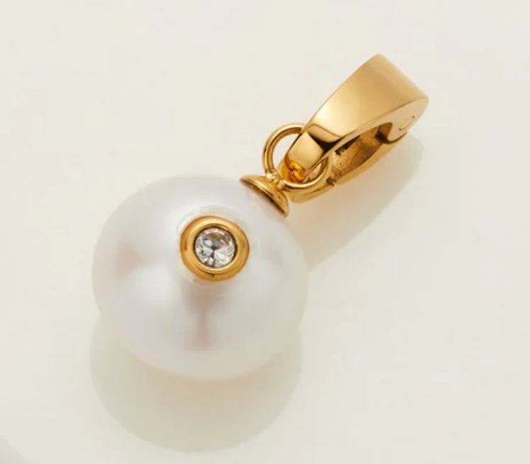 Zafino Pearl & Crystal Charm