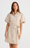 Brave+True - Lenni Dress- Choc Polka Dot