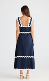 Brave+True - Marlo Midi Dress- Navy