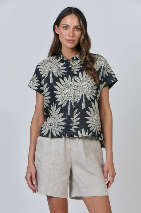 Naturals by O&J Buttoned Shirt- Date Palm