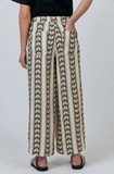 Naturals by O&J Linen Pant- Chevron