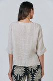 Naturals by O&J Linen Top- Soybean