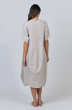 Naturals by O&J Full Length Linen Dress- Dune