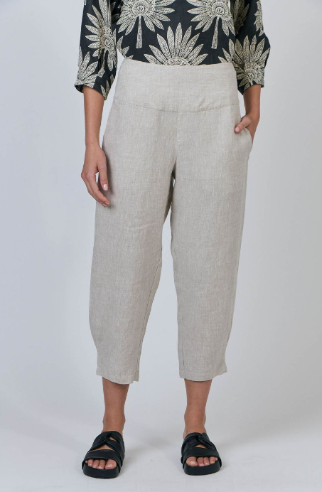 Naturals by O&J Linen Pant- Sand