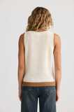 Talisman - Dream Catcher Knit Tank, Natural with Tan