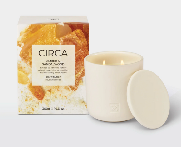 CIRCA 300g Candle- Amber & Sandalwood