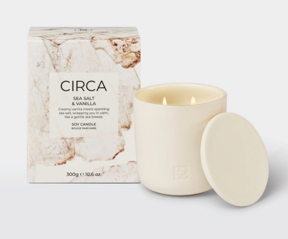 CIRCA 300g Candle- Sea Salt & Vanilla