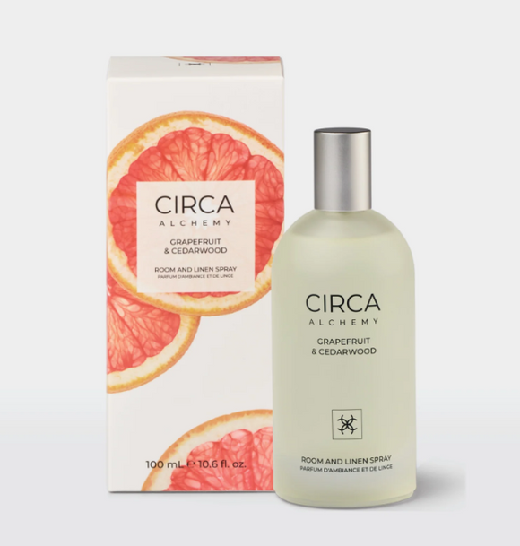 CIRCA 100ml Room & Linen Spray Alchemy- G'fruit & C'wd