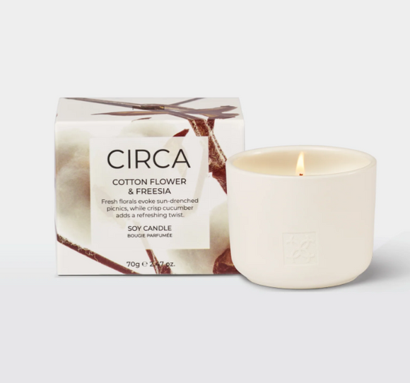 CIRCA 70g Candle- Cotton Flower & Freesia