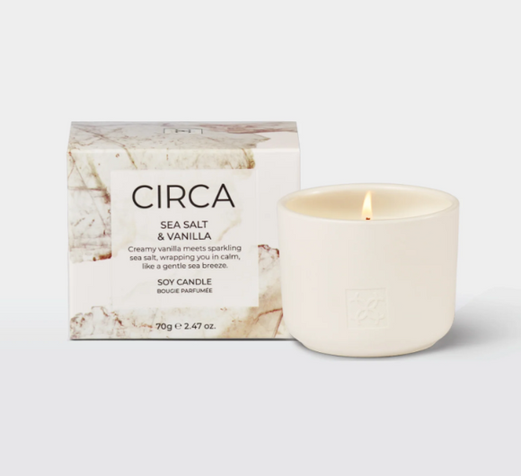 CIRCA 70g Candle- Sea Salt & Vanilla