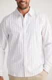 Fossick Oxford Shirt- Natural Stripe