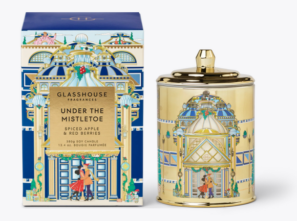 Glasshouse Fragrance Candle 380g - Under The Mistletoe - X25