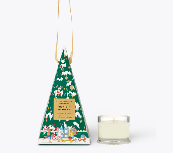 Glasshouse Fragrance 30g Christmas Bauble Candle - Midnight in Milan x25