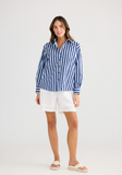 Holiday Adrift Shirt- Blue Stripe