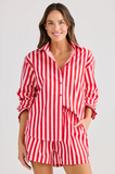 Holiday Adrift Shirt- Red Stripe