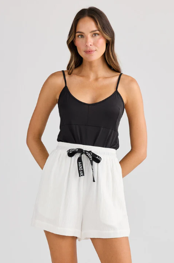 Holiday Coral Short- White