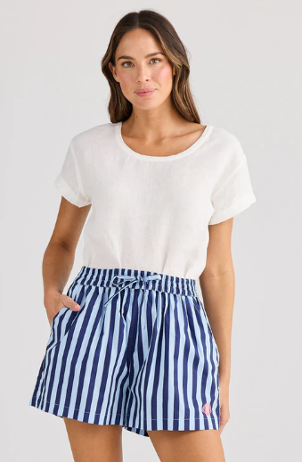 Holiday Adrift Short-Blue Stripe